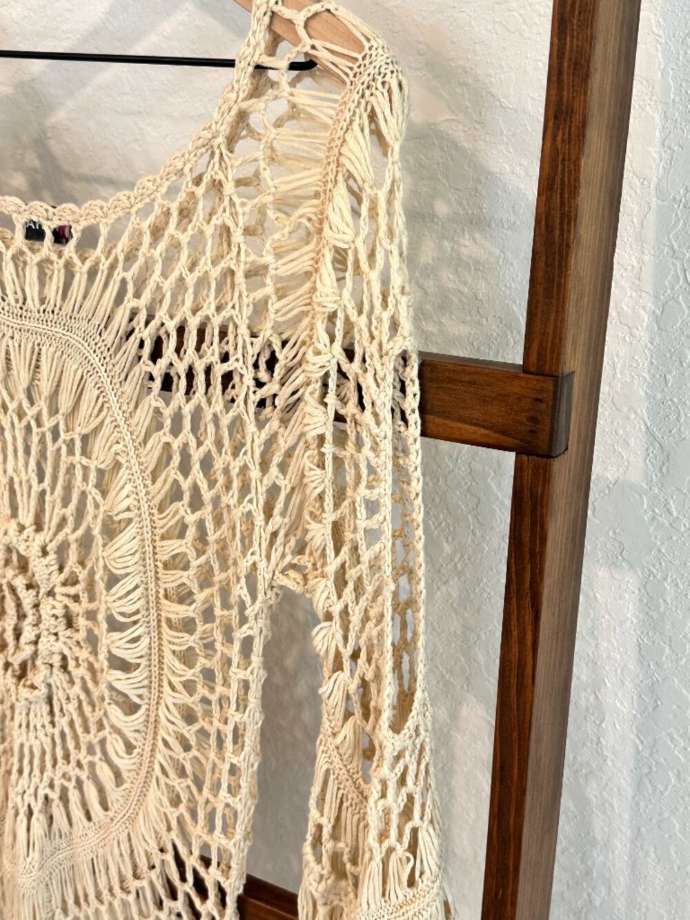 Asha White Crochet Swim Cover Up Dress Women’s Resort Beach Vacation - Picture 4 of 9